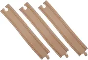3Pcs Wooden Train Track Curved Track Accessories for Educational Play for Train Scene Layouts and Imaginative Learning Activities