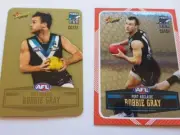 2012 AFL Select Robbie Gray Peel & Reveal Gold & Silver Port Adelaide Power