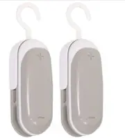 2PACK Mini Bag Sealer, Portable Heat Vacuum Sealers Plastic Sealer, 2 in 1 Heat