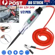 1/2Pcs 6-24V Auto Car Electrical Circuit Voltage Tester Led Light Test Probe Pen