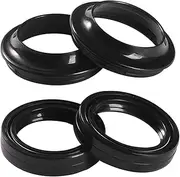 Front Fork Oil Seal & Dust Cover For SR400 TW 125H 125N Trailway XG250 Tricker XT250 Serow XT250 X 1999-2006 2007 2008(2pcs oil 2pcs dust)