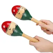 Professional Maracas, Wooden Rumba Shaker Rattle Latin Percussion Musical Ins...