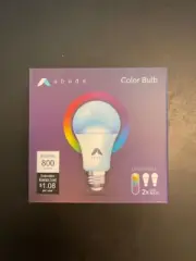 Abode Dimmable Color Bulbs (2 bulbs) - works with Alexa and Google (Smart Bulbs)