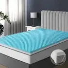 Bedra Memory Foam Mattress Topper Reversible Cool Gel Bed Mat 10cm King Single