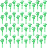 ZCYSRLQIN 100 Pieces Lime Green Hand Clappers 7.5 Inch Clappers Noisemakers Noise Makers Party Favors Plastic Clapper Sporting Events Cheers Ball Dance Basketball Football Noisemakers （Lime Green）