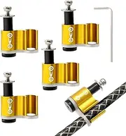 Cycling Tube Fixed,Hose Wire Clips Clamps Cable Grip | Steel Aluminum Fixed Accessories Stable Design for Mountain Road Riding Outdoor Family Friends