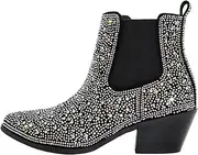 [CIERWS] Women's Embroidered Western Cowgirl Boots Cowboy Boots Knee High Medium Heel Chunky Heel Retro Classic Boot