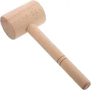 Angoily Leather Craft Hammer for DIY Leather Carving and Stamping Precision Wood Handle Mallet Tool for Leatherworking Projects for Beginners and Professionals Versatile Printing and