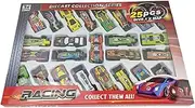 Fuwraixis 25 Pcs Kids Aluminum Cartoon Car Model Gift Box Set Educational Toys