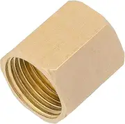 3/8" BSP Female to 3/8" BSP Female Brass Pipe Fitting Reducer Thread Plumbing Hose, Hex Bushing Connector Tubing Adapter Coupler, Used to Connect Lines for Air, Water, Fuel, Oil and Gas