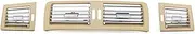 Inner L+R+C A/C Air Conditioning Outlet Vent Cover Grille Compatible For Mercedes-Benz R Class W251 R300 R320 R350 R400 R500 2006-2009(Beige)