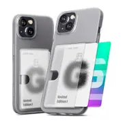 Mercury Goospery Rail 2 Card Case For Apple iPhone 15/14 (6.1") - Frosted Clear