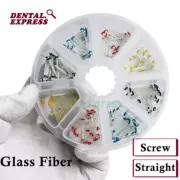 Dental Endo Glass Fiber Post Root Canal Pins Straight Screw Core Crown Build-Up