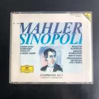 在飛比找Yahoo!奇摩拍賣優惠-唱片馬勒第2號交響曲  西諾波利指揮 2CD