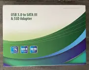 USB 3.0 5Gbps to SATA III, 2.5” (HDD & SSD) and 3.5” HDD - Max Capacity 6TB - Wo