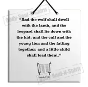 The Bible: IsaiahQuote Wooden Wall Hanging TILE Plaque Home Decor Gift Sign