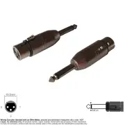 Adapter Audio Connector XLR XLR3C 3-Pin Female 1/4 0.25 Quarter Inch Mono Male