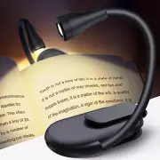 Book Light Clip on Reading Light for Bed, USB Rechargeable Book Lamp, Book Gifts