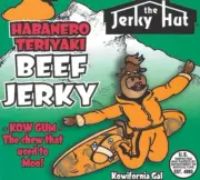 Habanero Teriyaki Jerky Hut Beef Jerky 1/2 Pound Bag 8oz ~Kowifornia Gal~ ~Hot~