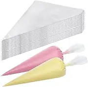 200 Pcs Icing Piping Bags Disposable 9.6 inch Thick Pastry Frosting Cream Bag for Baking Cookies Cupcake Decorating Supplies