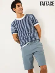 FatFace Light Blue Stow Garment Dye Shorts (E80244) | $106