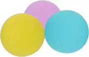 UPKOCH 3pcs Hand Therapy Balls Round Squeeze Exercise Balls for Stress Relief Hand Grip Strength Training Finger Flexibility Yellow Purple Blue
