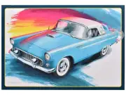SKILL 2 MODEL KIT 1956 FORD THUNDERBIRD 1/25 SCALE MODEL CAR BY AMT AMT1449 M