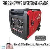 Kema 6Kva Inverter Generator 5.5KW 5KW Petrol Pure Sine Wave Electric Start