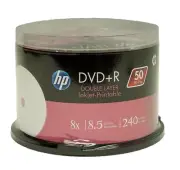 300 x HP 8.5GB DVD+R DL Dual layer 8X - Full Hub Printable DVD DL
