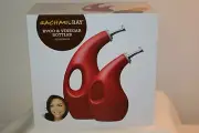 Rachael Ray Stoneware EVOO Oil and Vinegar Dispensing Bottle Set 2-Piece Red