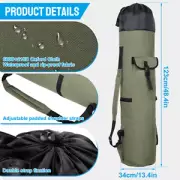 Fishing Pole Bag with Rod Holder Waterproof Oxford Fishing Tackle Bag with WaoHl