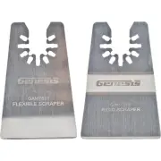 Genesis 2 In. Stainless Steel Rigid & Flexible Scraper Oscillating Blade