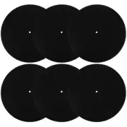 6 Pcs Record Anti-slip Pad Turntable Mat Platter Slipmat Slipmats
