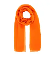 Alberta Ferretti Semi Sheer Scarf One size orange