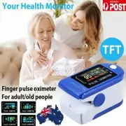 Professional Finger Pulse Oximeter Blood Oxygen Monitor Heart Rate TFT Screen