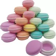 30 Pack Colorful Mini Macaron Shape Storage Box Organizer Pill Case Container