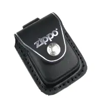 在飛比找momo購物網優惠-【ZIPPO】金屬扣式-打火機皮套(黑色款)