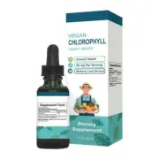 Chlorophyll Liquid Drops For Immune Support - Peppermint Flavor - 2 Fl Oz/ 60ml