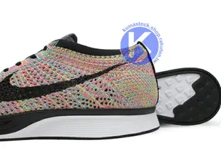 2016 限量販售 飛織 編織科技慢跑鞋 NIKE FLYKNIT RACER MULTICOLOR RAINBOW 彩虹 孔雀 前 ZOOM AIR 氣墊搭載 動態飛線 MCWIRE 輕量化 慢跑鞋 藤原浩 余文樂 TRAINER (526628-004) !