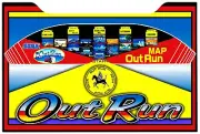 Outrun Arcade 1up Cabinet Riser Graphic Decal Sticker