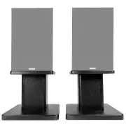 8” Black Bookshelf Speaker Stands For Acoustic Audio PSS-52 Bookshelf Speakers