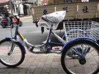 在飛比找Yahoo!奇摩拍賣優惠-(J.J. Bike) 20吋 24吋 三輪車 大菜籃