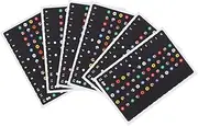 SWOOMEY 6 Sheets Ukulele Note Stickers Fretboard Decals for Beginners Scale Markers for Instruments Easy to Understand Learning Tool for Ukulele Players
