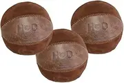 Hide & Drink, Set of 3 Juggling Balls, Equipment, Professional Style with Great Feel, Panel Design, Full Grain Leather, Handmade