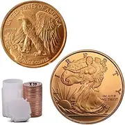 Katy Craig 20 x 1oz Copper Rounds Walking Liberty USA Eagle 999 Fine Bullion Supplied in Tub