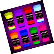 2-in-1 Glow in The Dark Acrylic Paint Set by neon nights – Glows in The Dark ...