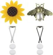 SING F LTD 2PCS Car Air Vent Clip Car Air Freshener Sunflower and Bee Shape Car Essential Oil Diffuser with Dry Cotton Pad Car Bling Accessories Car Interior Decor