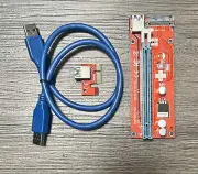 PCI Express Riser Card USB 3.0 Cable PCI-E 1X to 16X Adapter for GPU Mining US