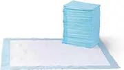 Amazon Basics Dog and Puppy Pee Pads with 5-Layer Leak-Proof Design and Quick-Dry Surface for Potty Training, X-Large, 71 x 86 cm - Pack of 40, Blue & White