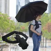 Hands-Free Umbrella Holder Strap for Backpack Use, Wearable Umbrella Support Mount, Fits for Most Folding Umbrella